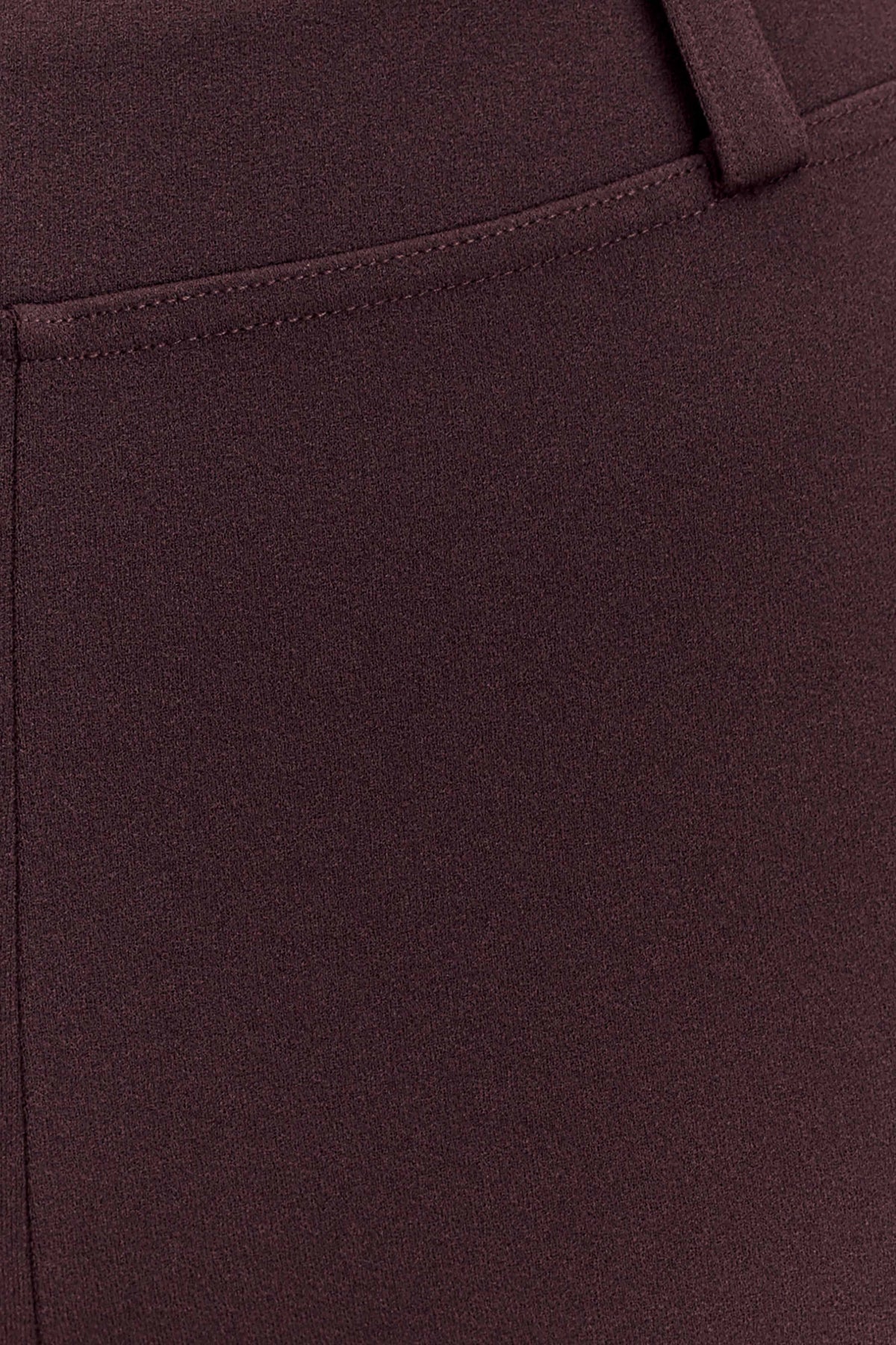 Stretch Crepe Capri Pants - Chocolate