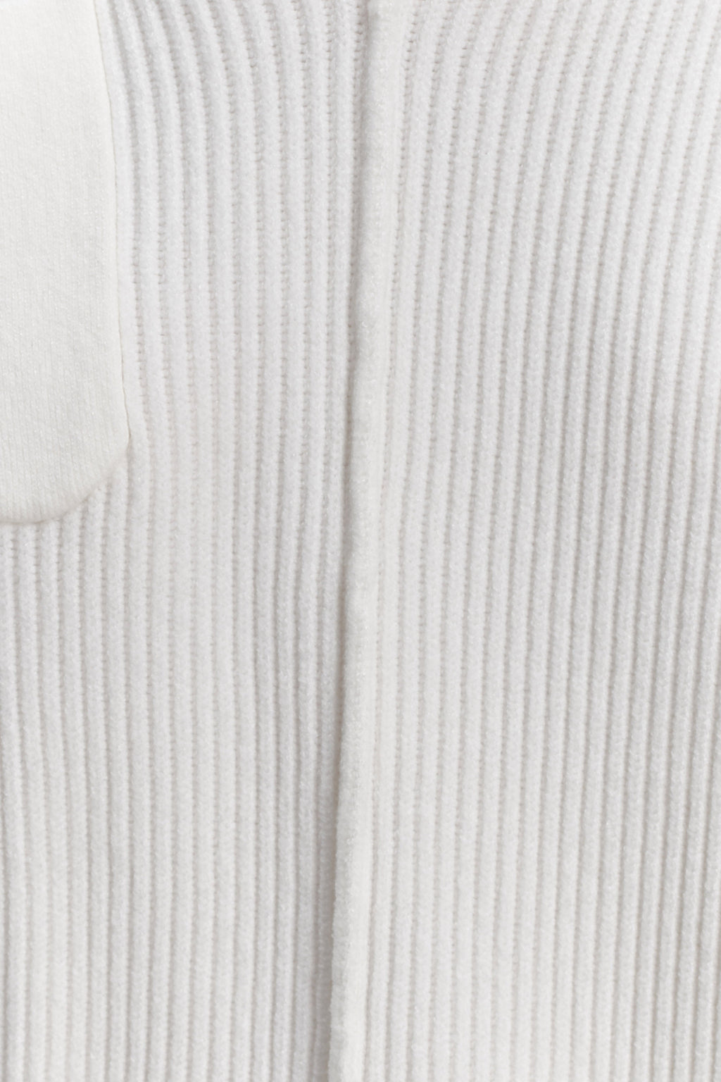 V Neck Knit Jumper - Off White