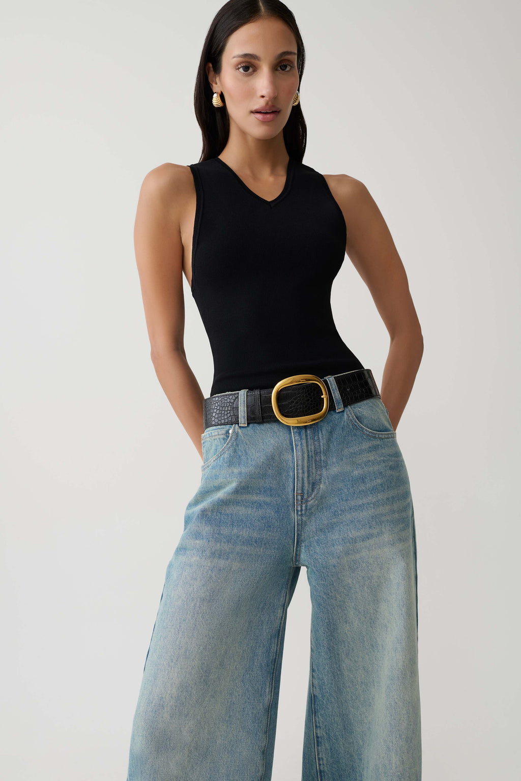 Knit Tank Top - Black