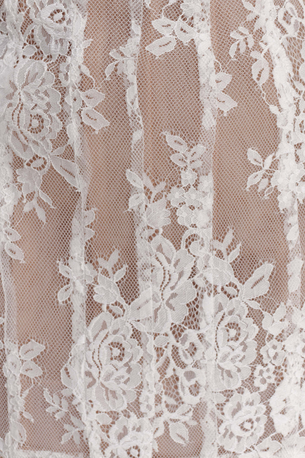Lace Corset Mini Dress - Ivory