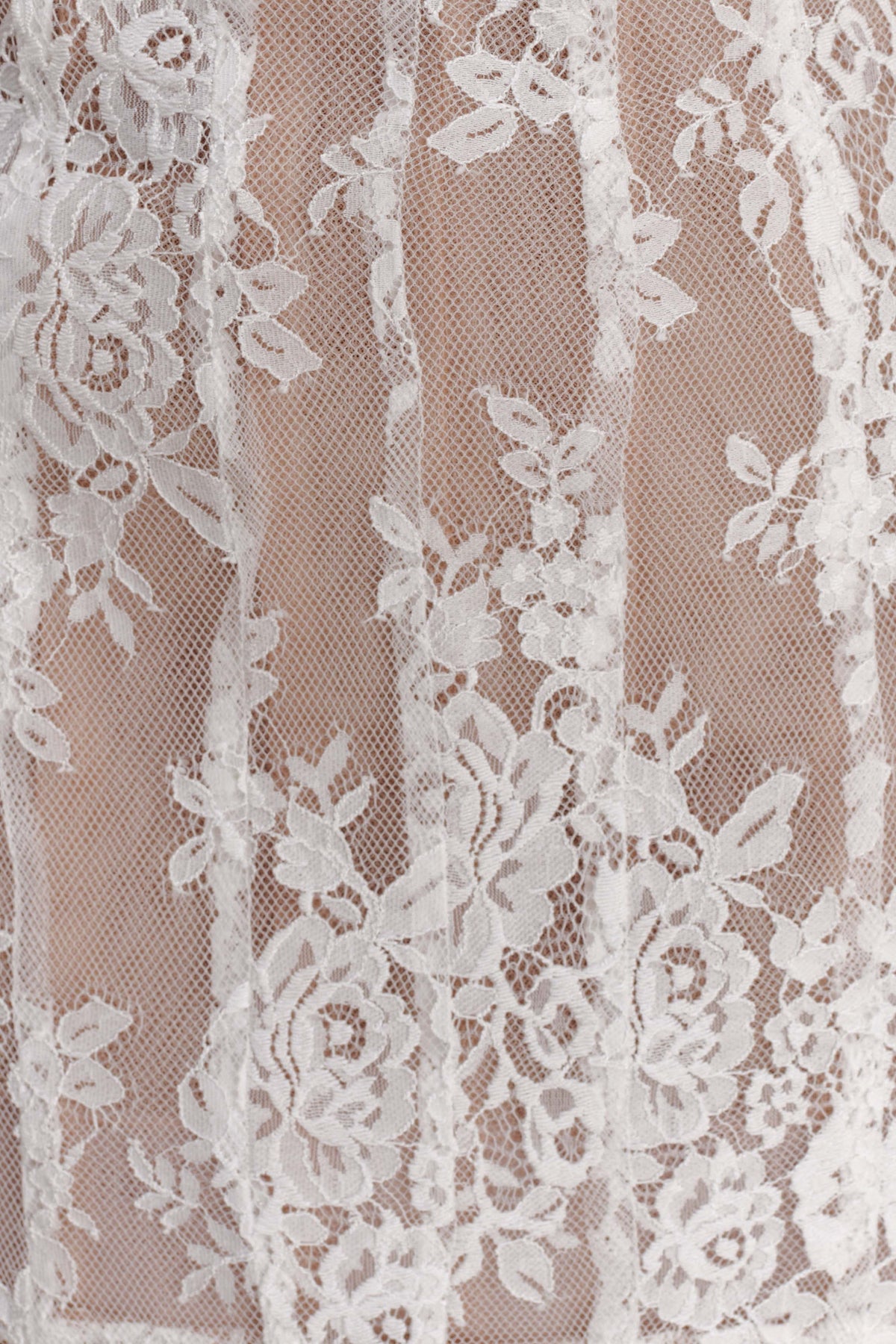 Lace Corset Mini Dress - Ivory