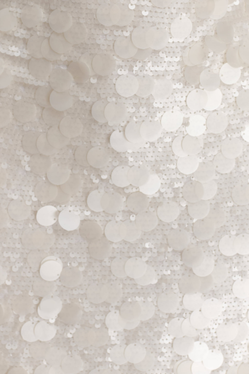Sequin Halter Mini Dress - Ivory