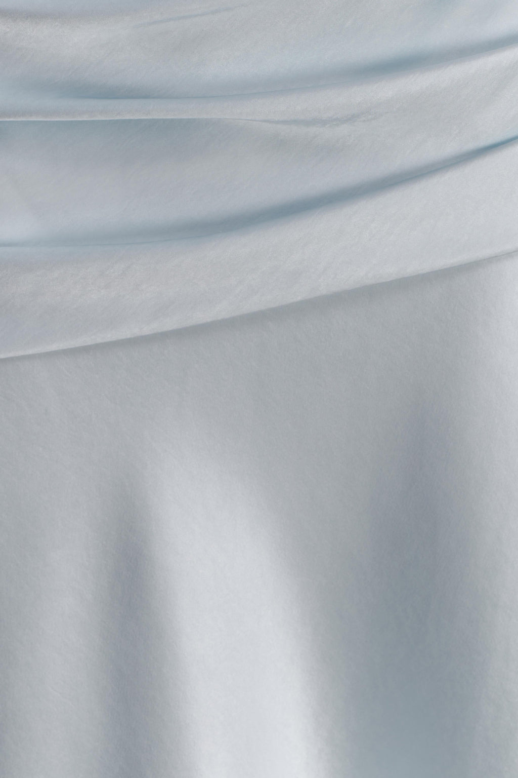 Strapless Maxi Dress With Waist Tie - Ice Blue