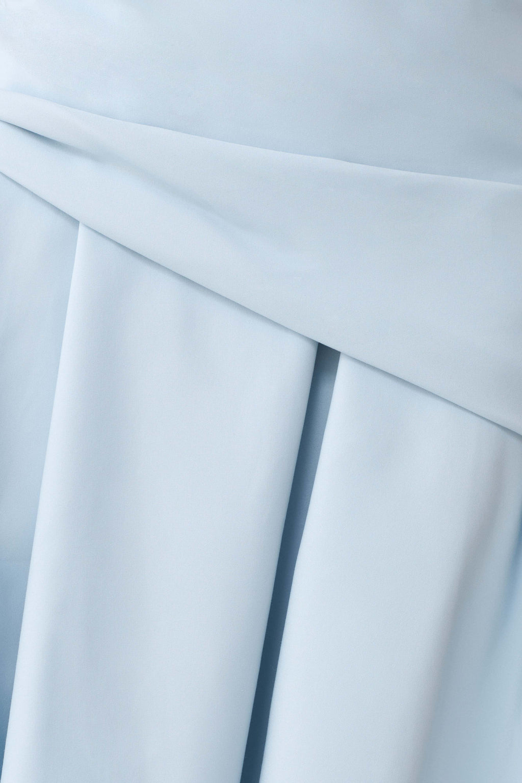 Wrapped Waist Midi Dress - Sky Blue
