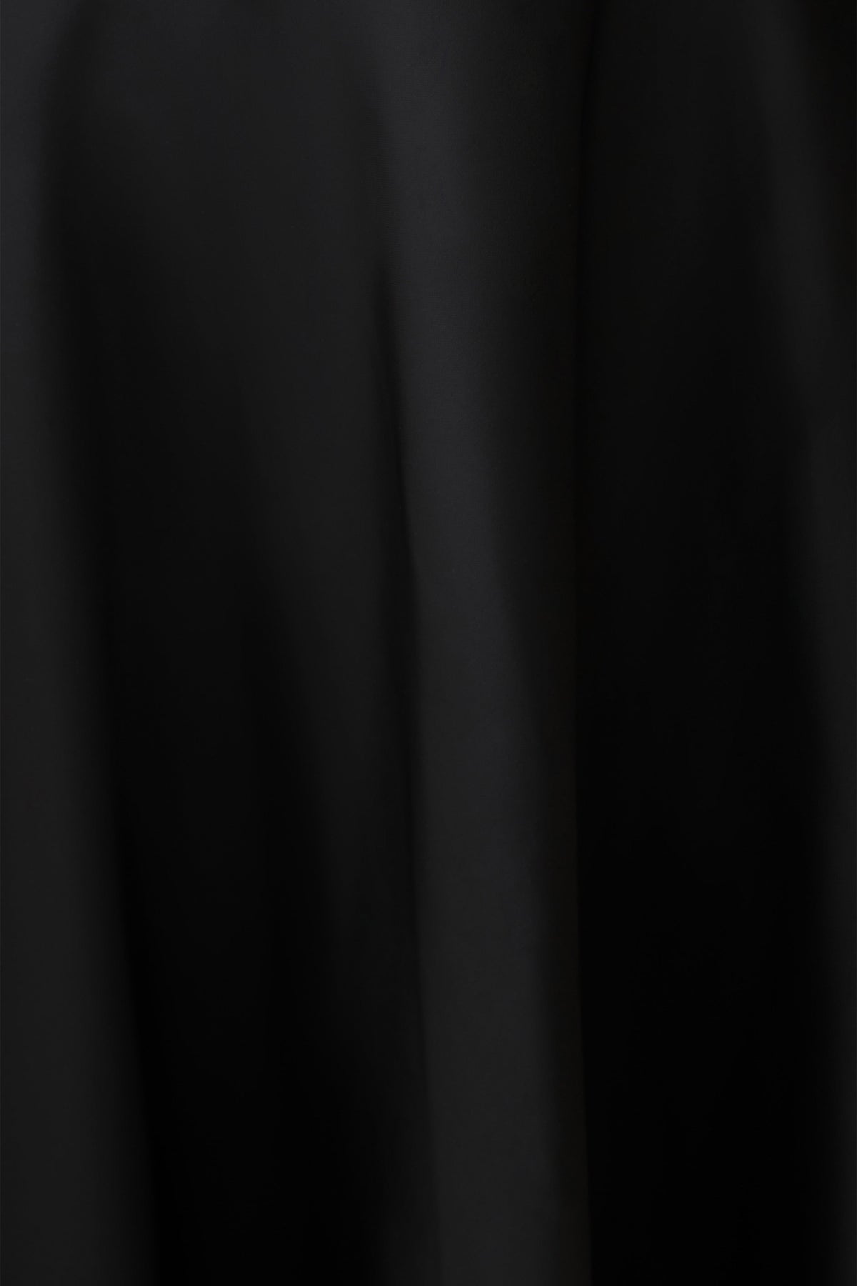 Asymmetric Satin Midi Skirt - Black