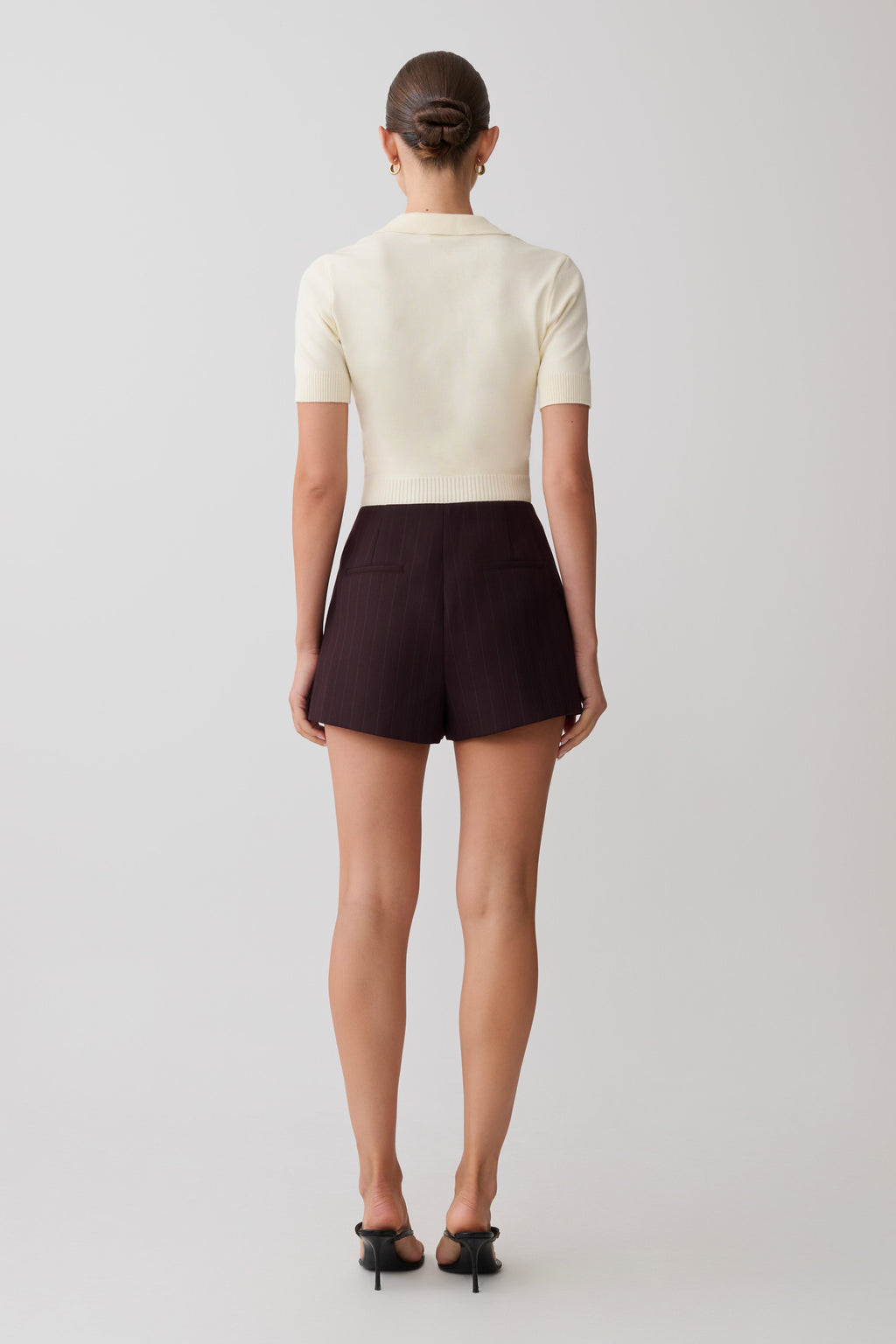Knit Button Up Top - Ivory