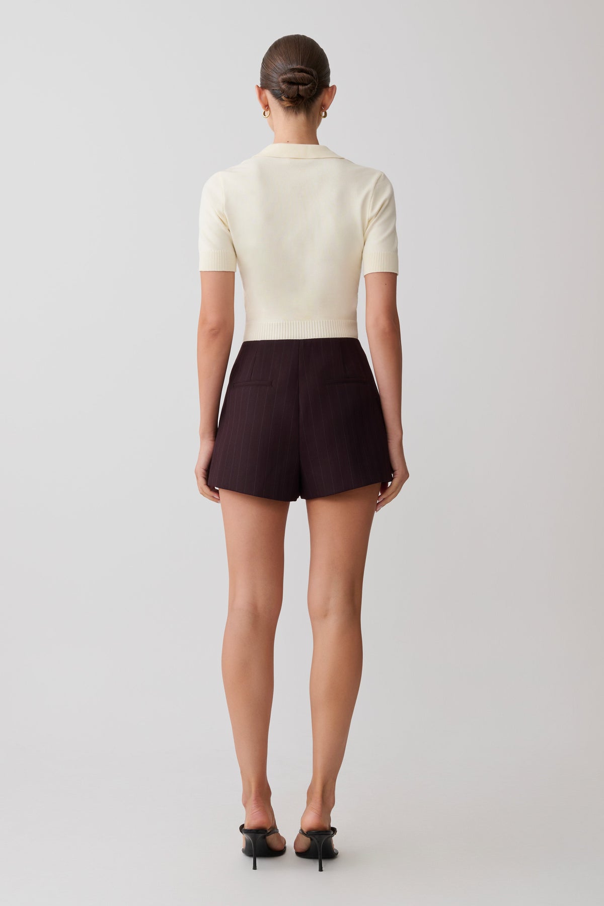 Knit Button Up Top - Ivory