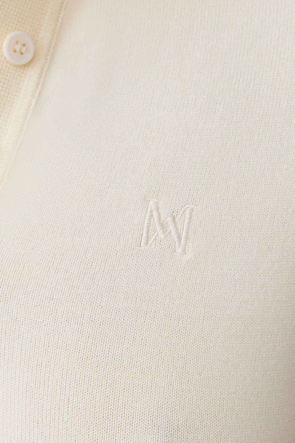 Knit Button Up Top - Ivory