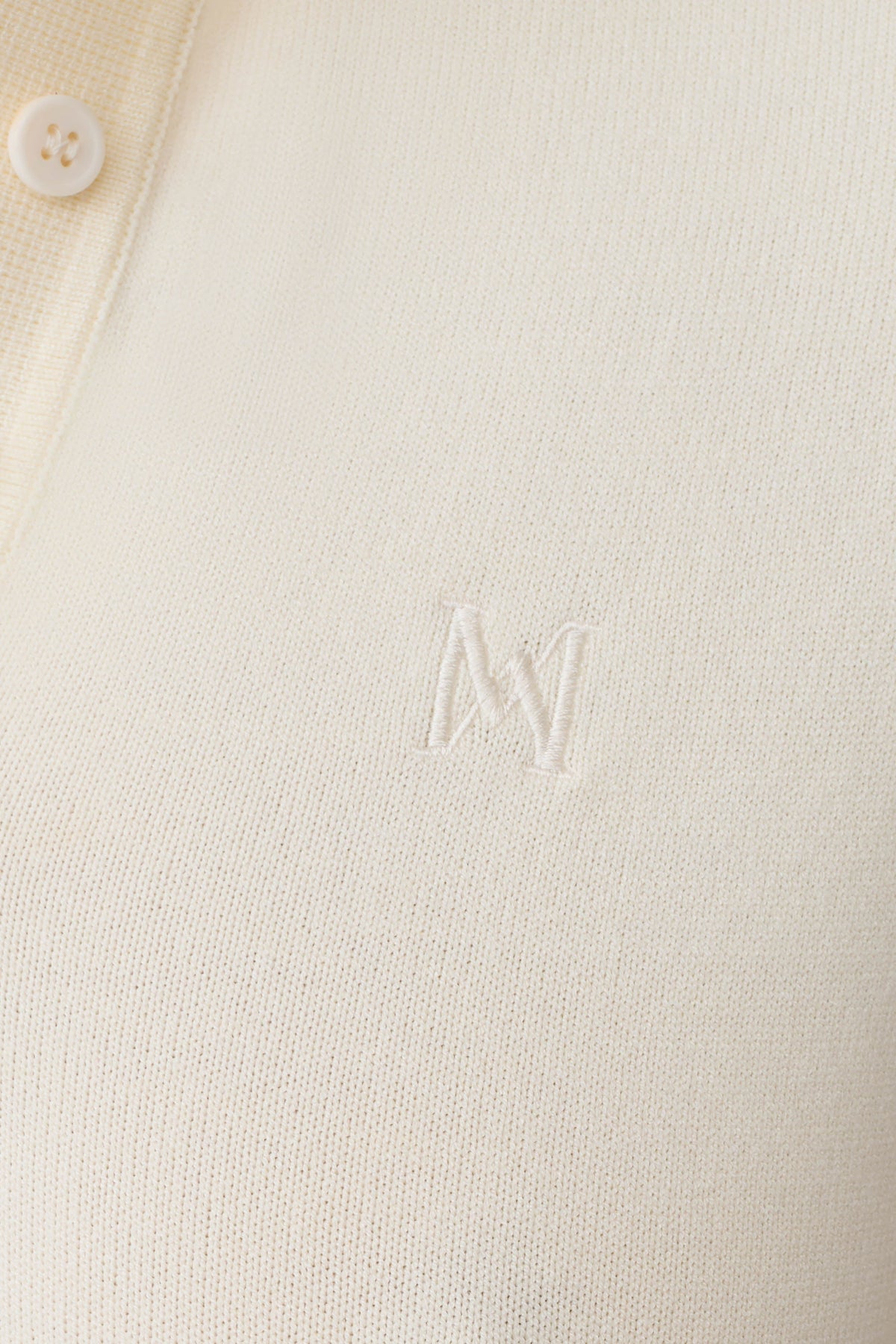 Knit Button Up Top - Ivory