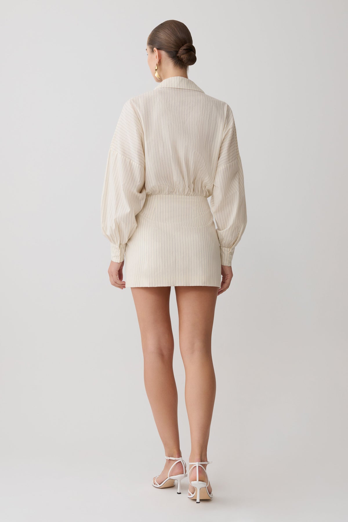 Oversize Shirt Mini Dress - Stripe