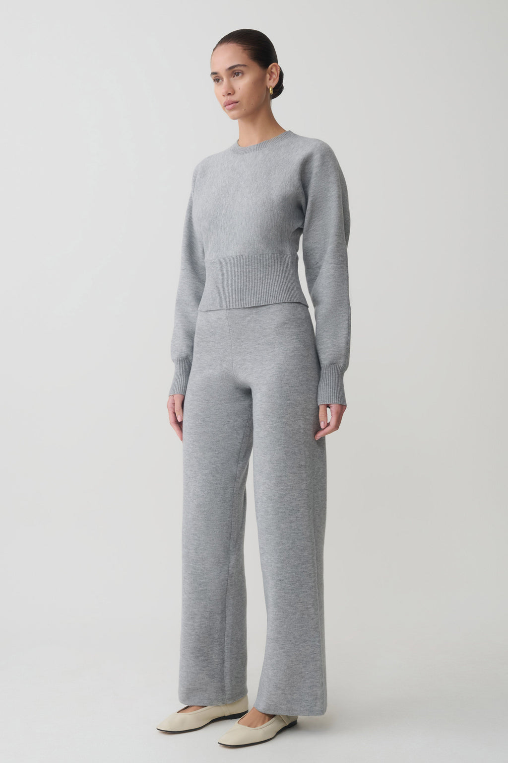 Cinched Waist Jumper - Grey Marle
