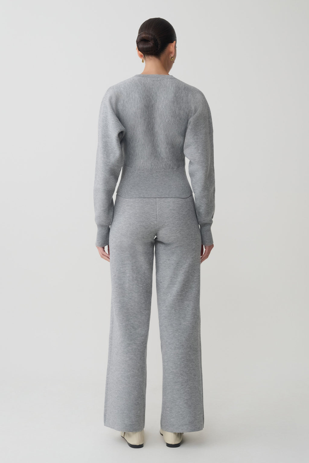 Cinched Waist Jumper - Grey Marle