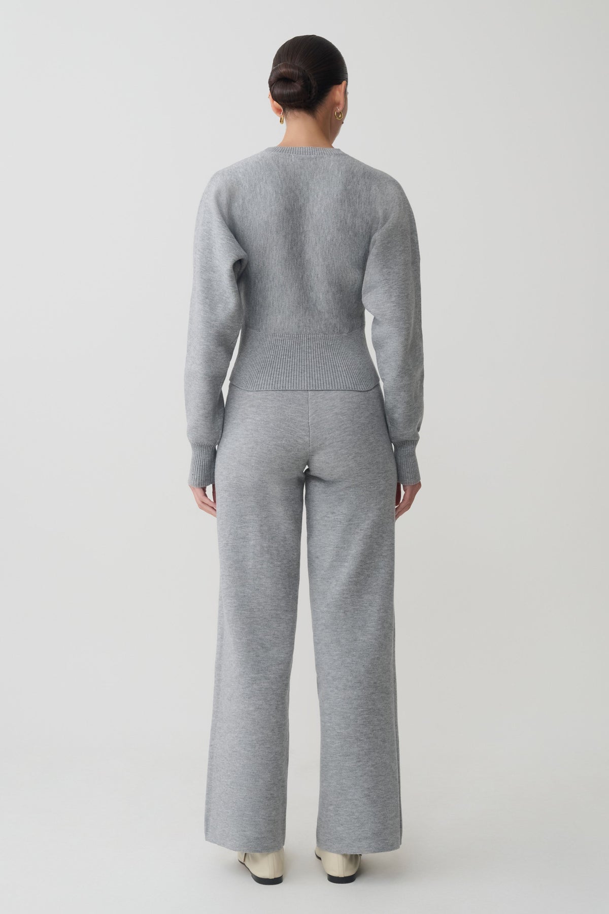 Cinched Waist Jumper - Grey Marle