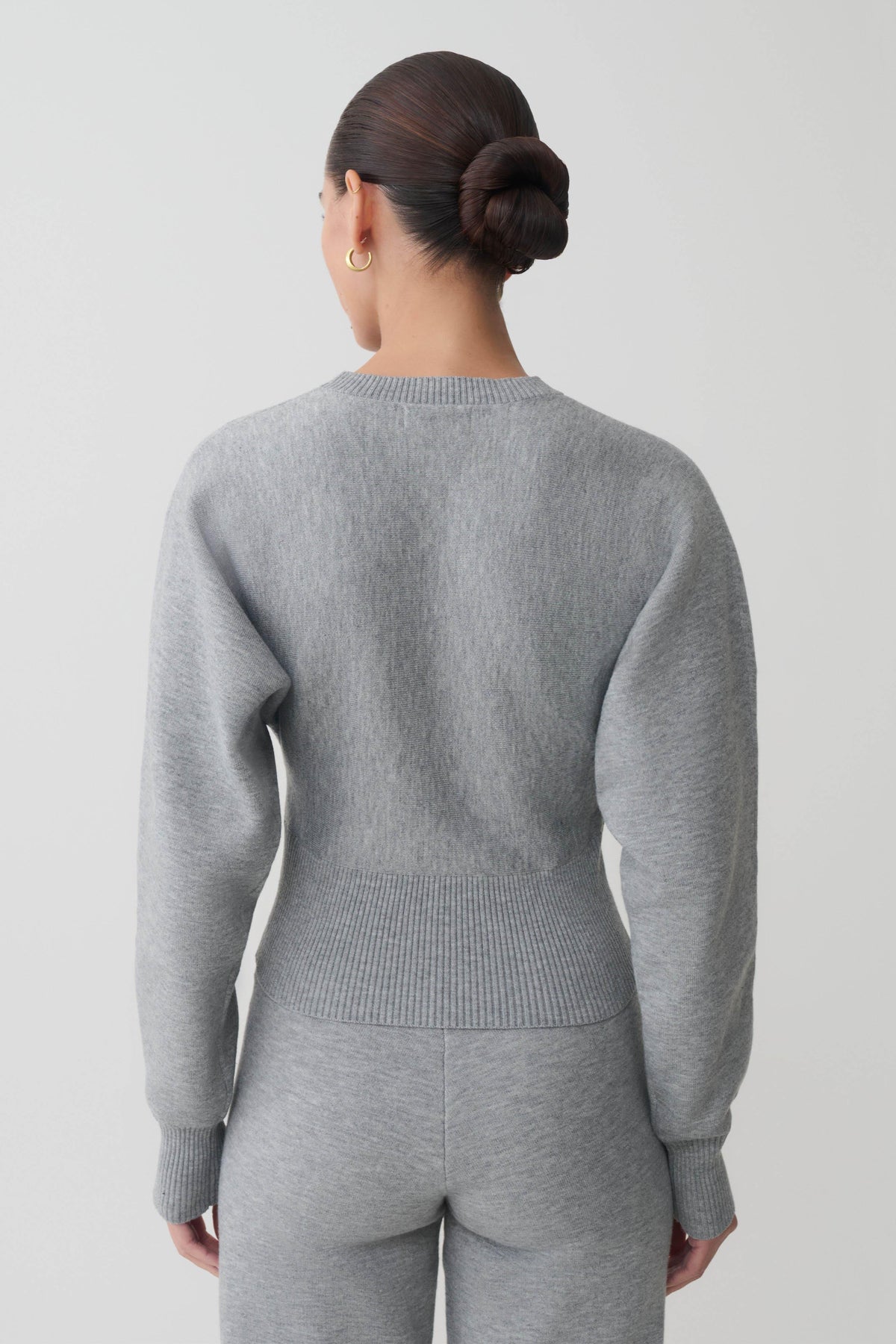 Cinched Waist Jumper - Grey Marle