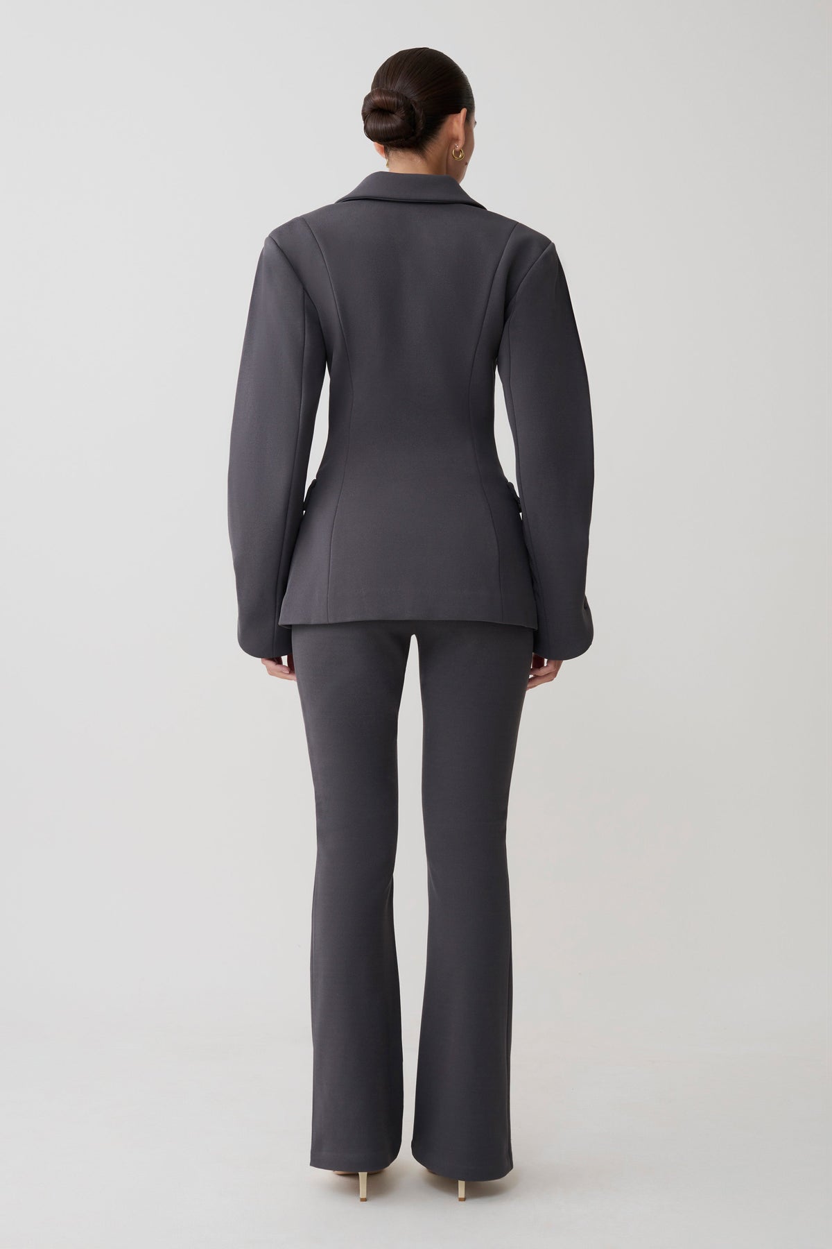 Structured Blazer - Charcoal Shadow