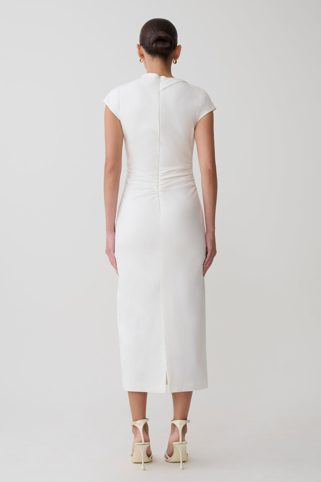 Cotton Midi Dress - White