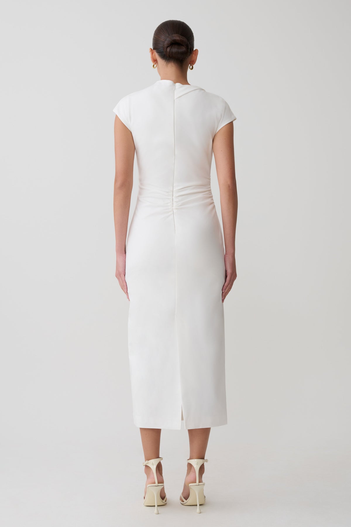 Cotton Midi Dress - White
