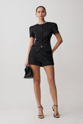 Satin Mini Short - Black