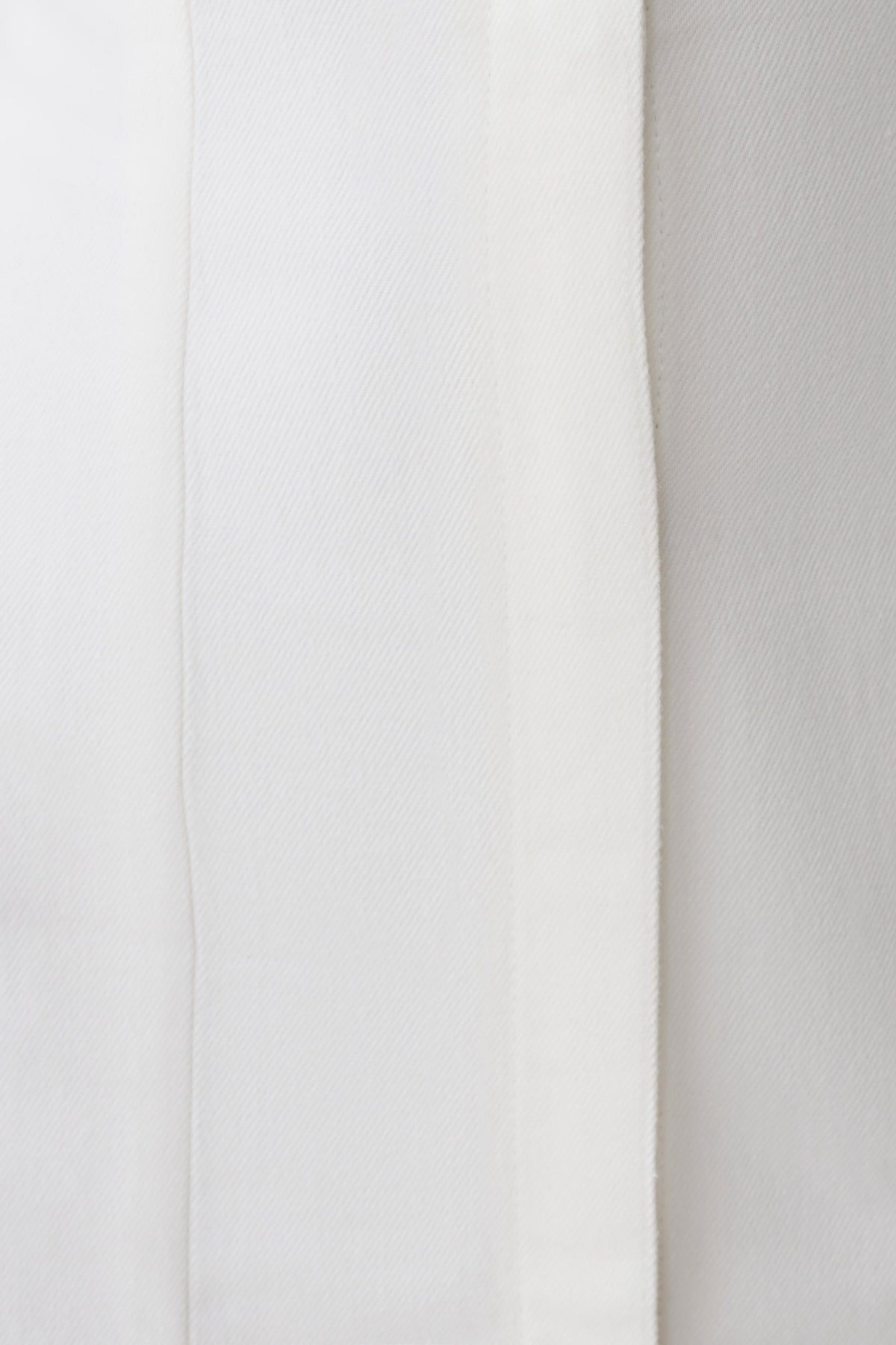 Collared Mini Denim Dress - White