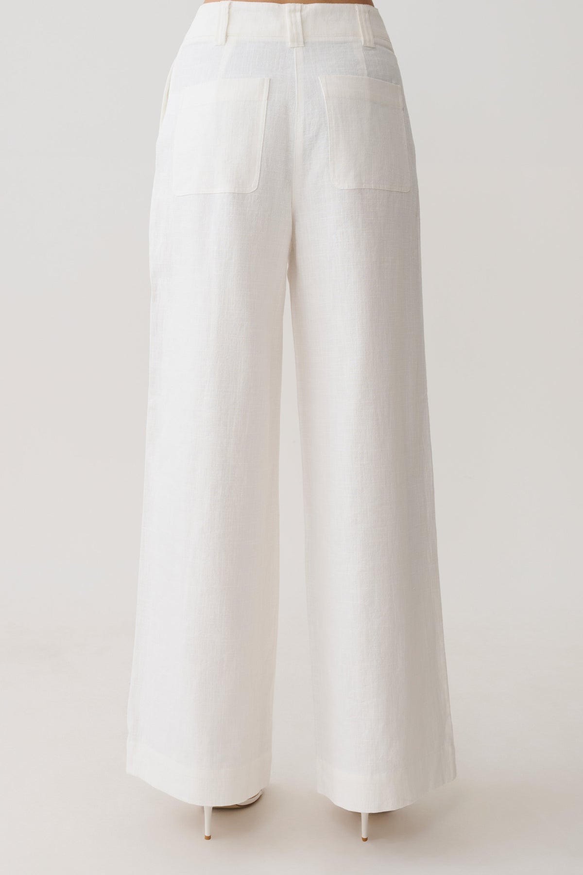 Straight Leg Pant - White