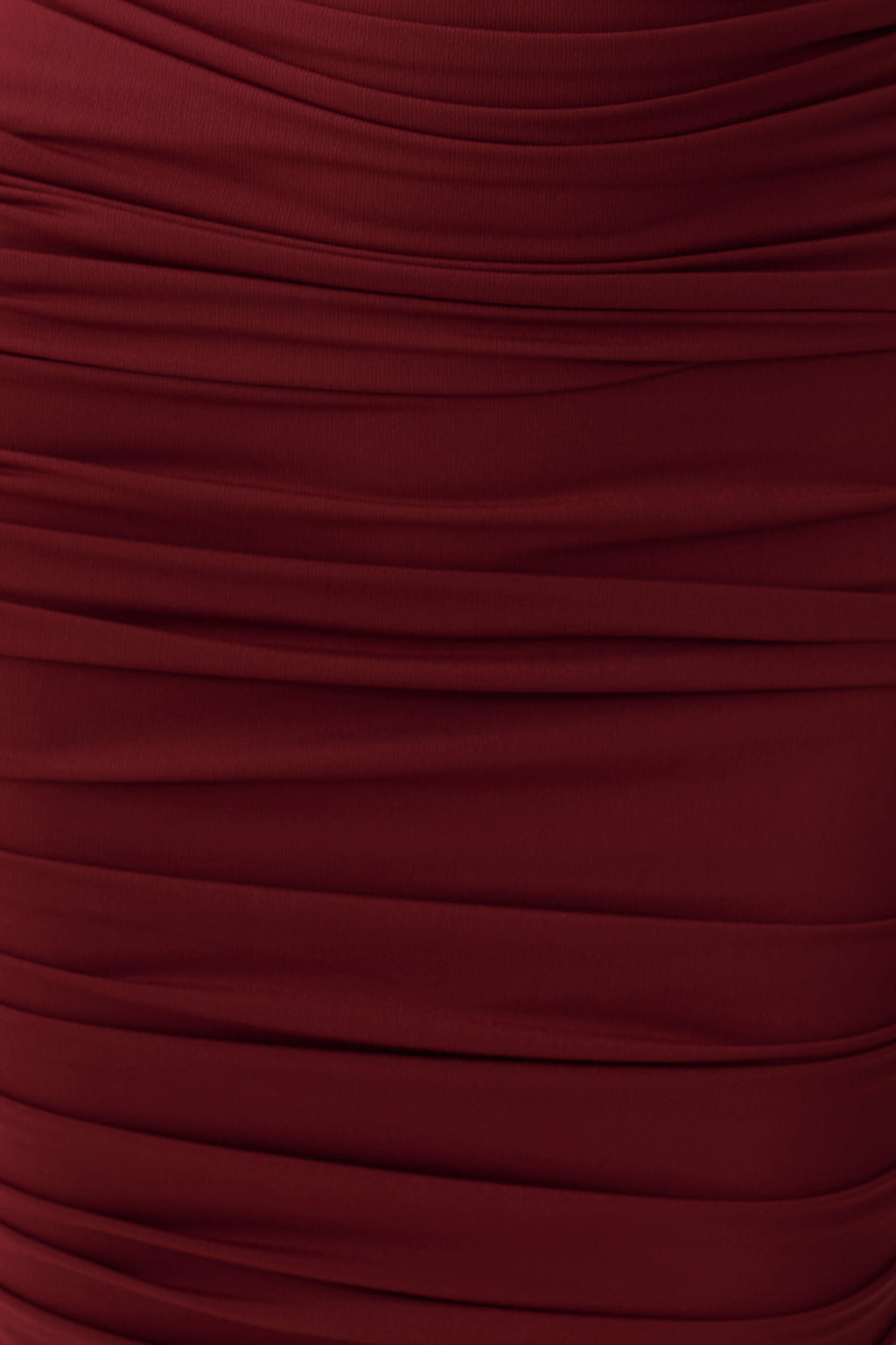 Draped Midi Dress - Merlot