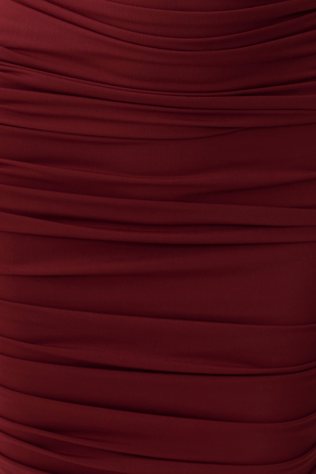 Draped Midi Dress - Merlot