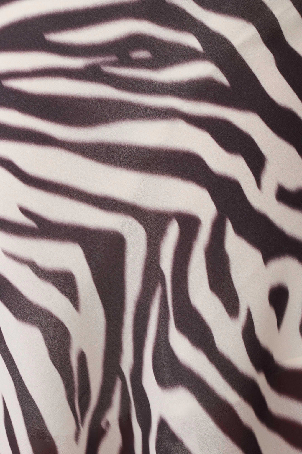Chiffon Midi Skirt - Abstract Zebra Print