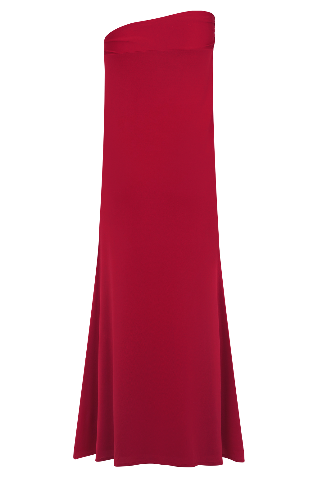 Asymmetrical Maxi Skirt With Floral Hardware - Fuchsia Pink