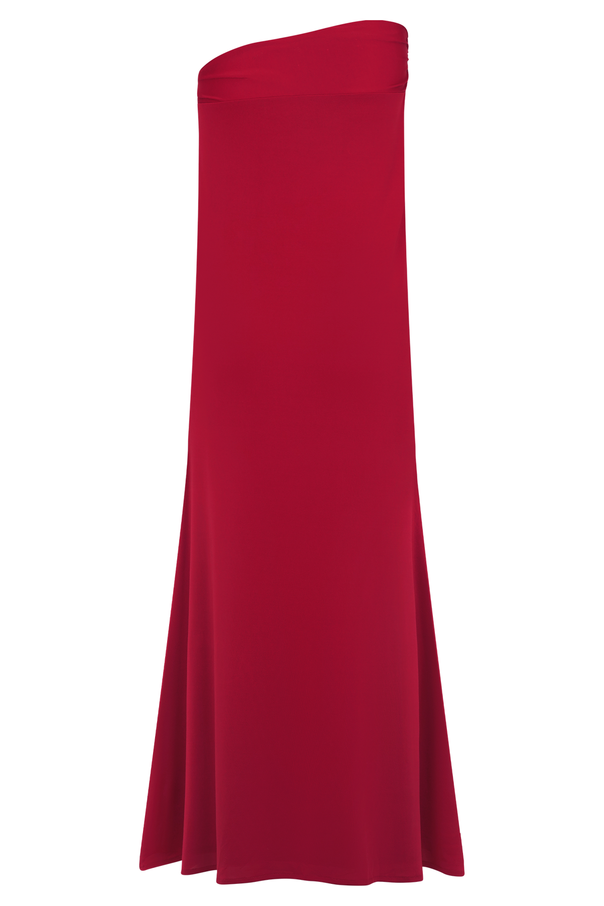 Asymmetrical Maxi Skirt With Floral Hardware - Fuchsia Pink