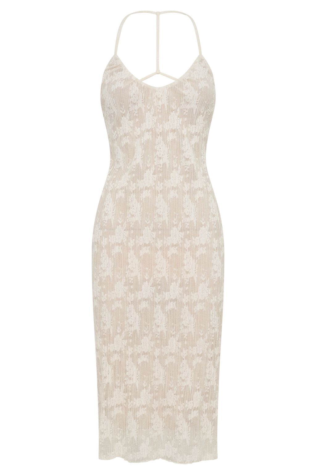 Lace Midi Dress - Ivory