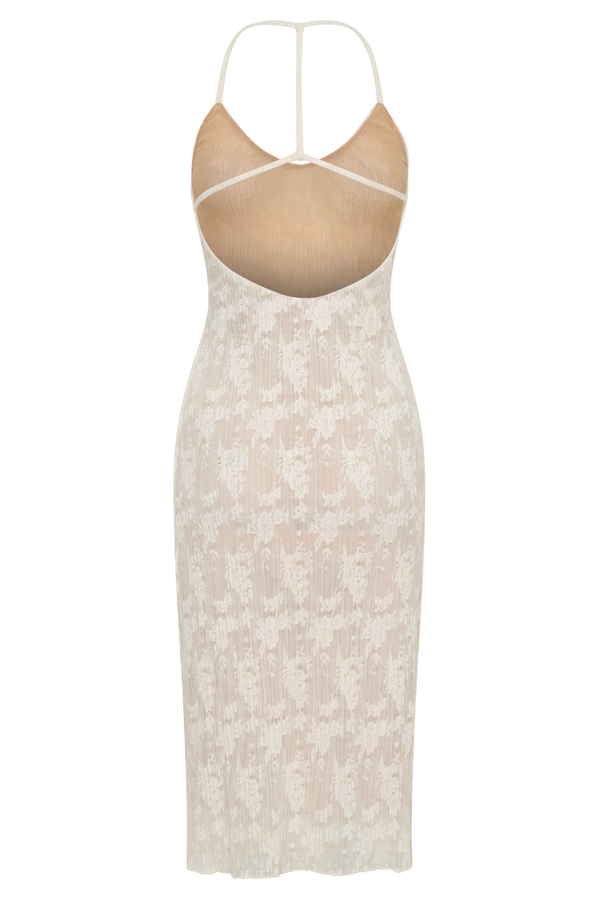 Lace Midi Dress - Ivory