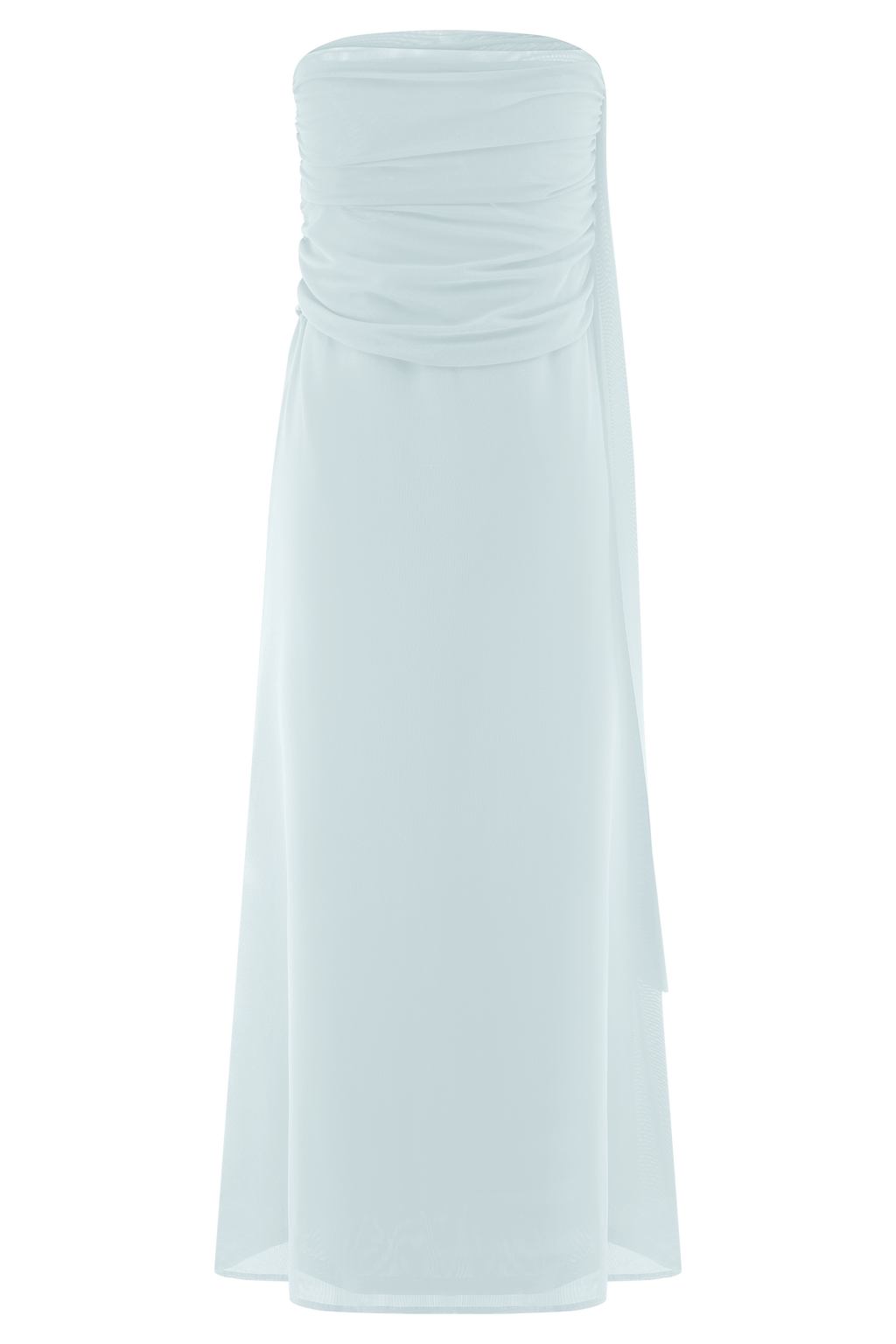 Mesh Maxi Skirt - Pale Blue