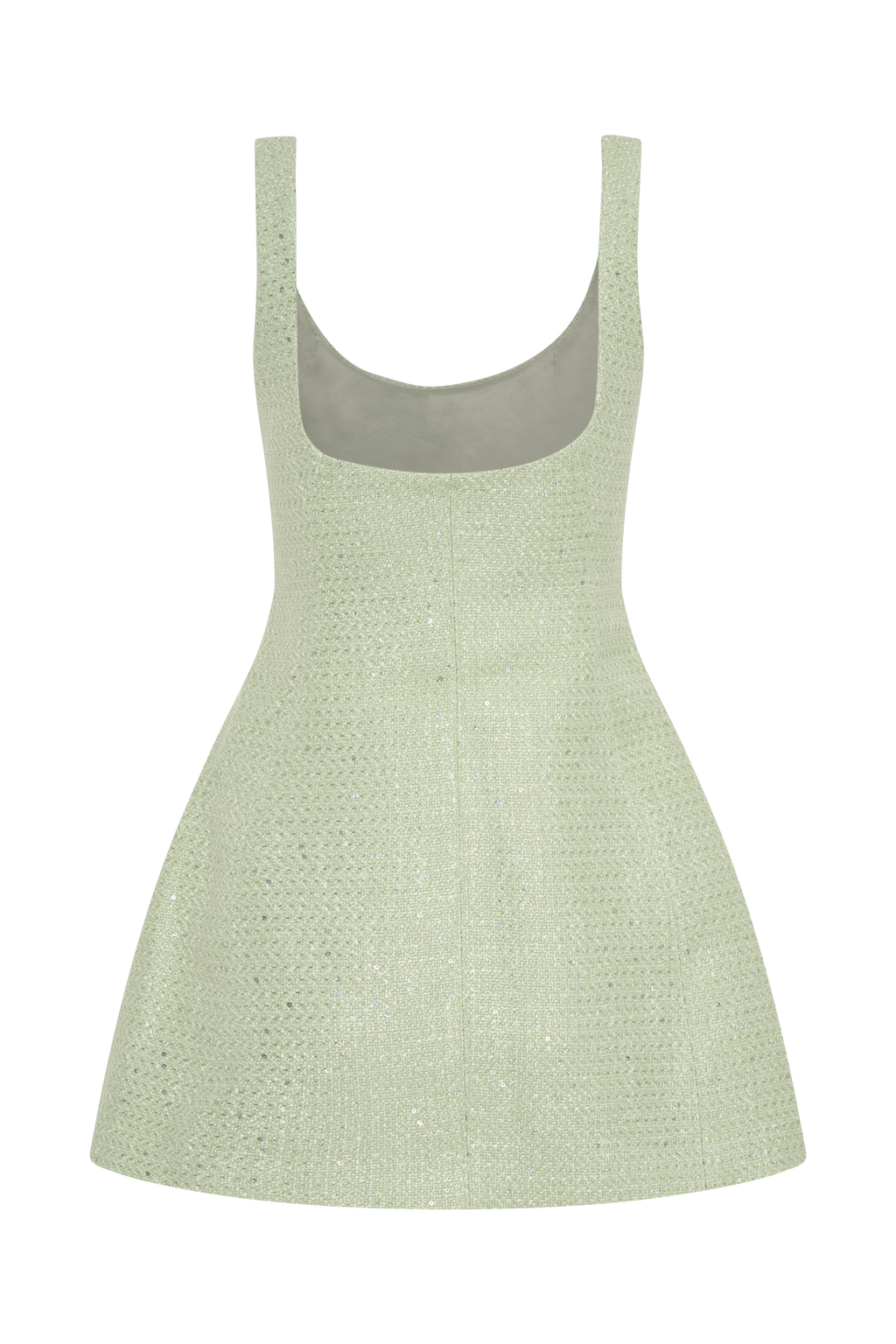 Tweed Mini Dress - Pastel Green