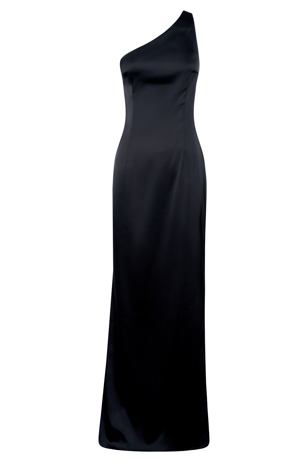 One Shoulder Gown - Black