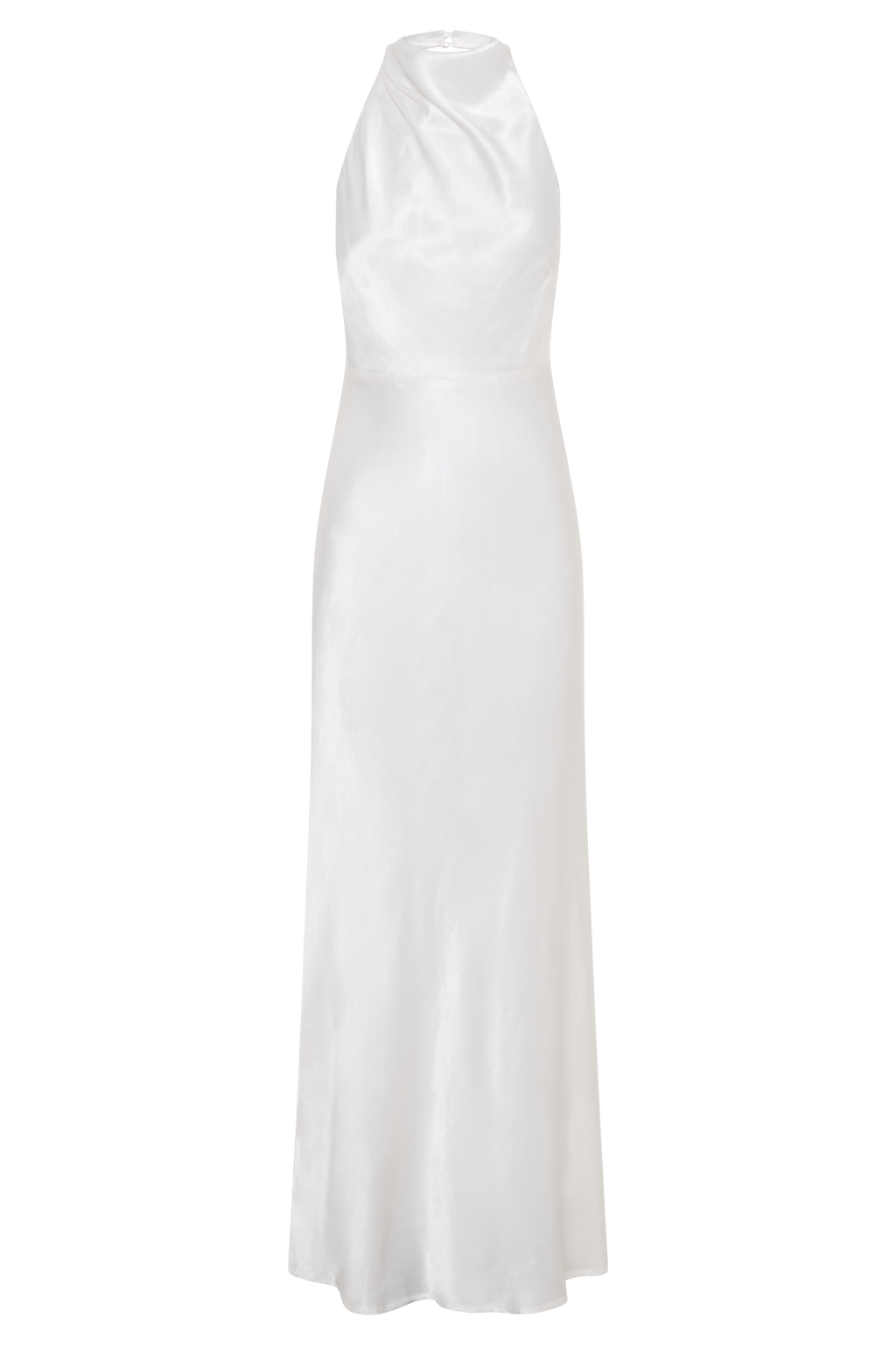 Satin Cowl Maxi Dress - Ivory