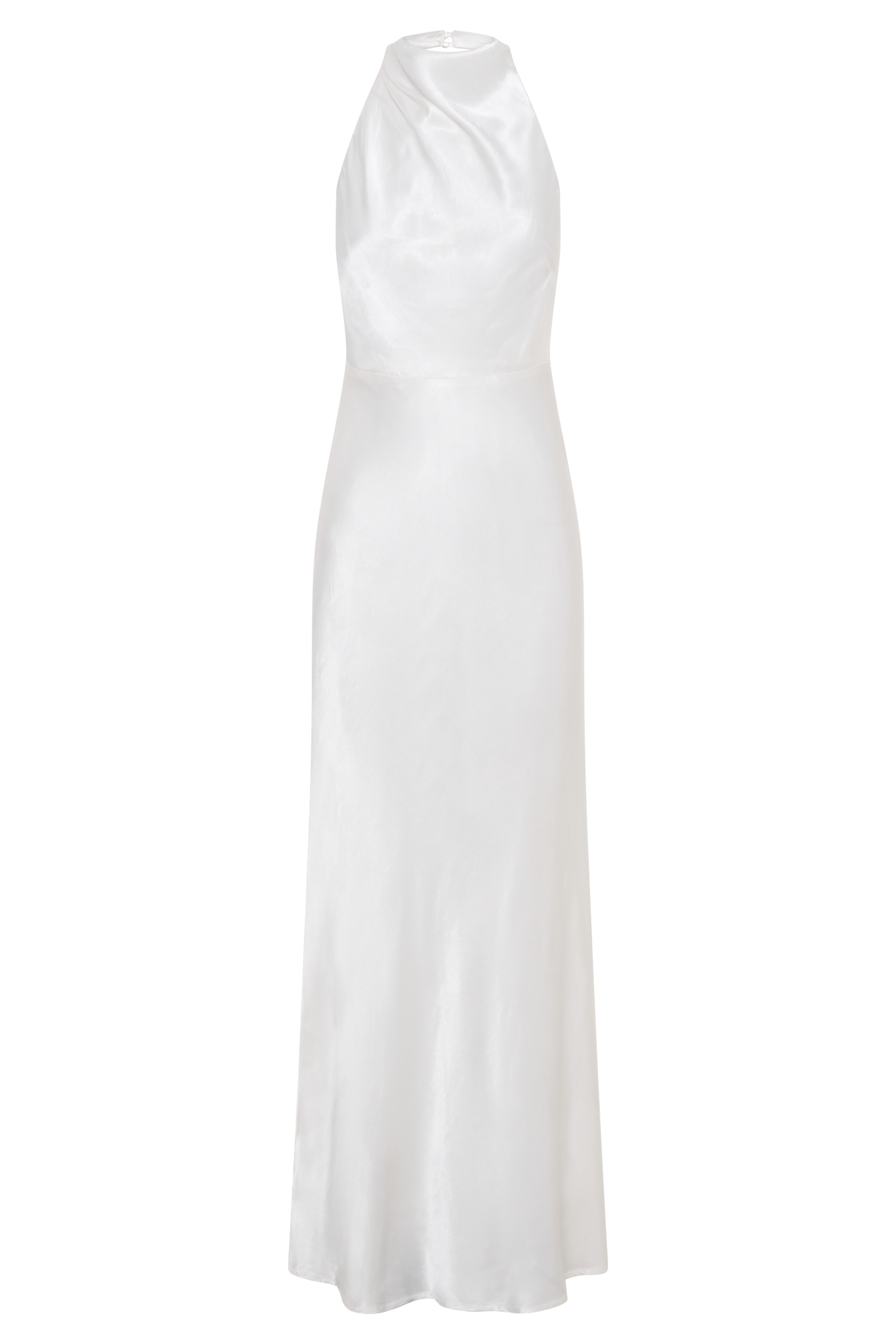 Satin Cowl Maxi Dress - Ivory