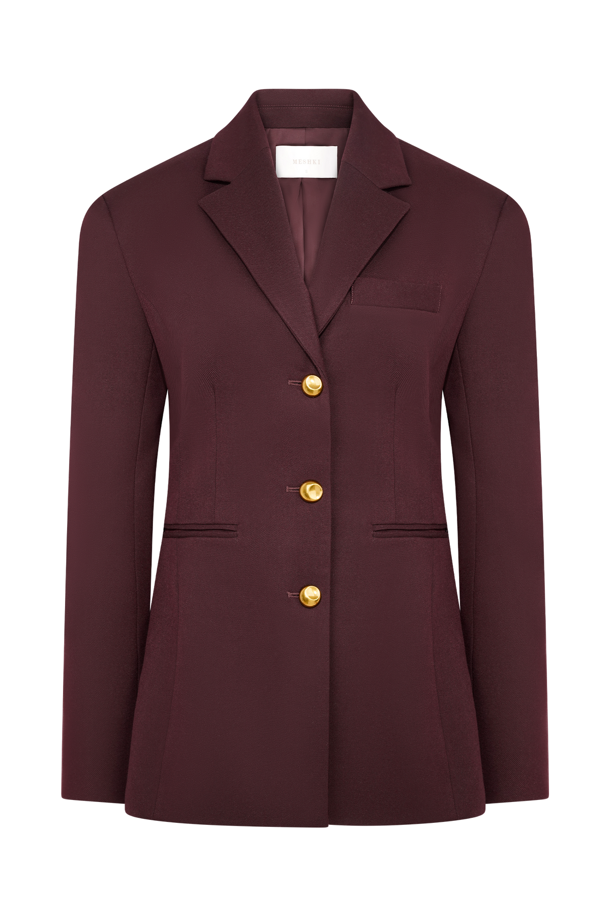 Cinched Blazer - Mahogany
