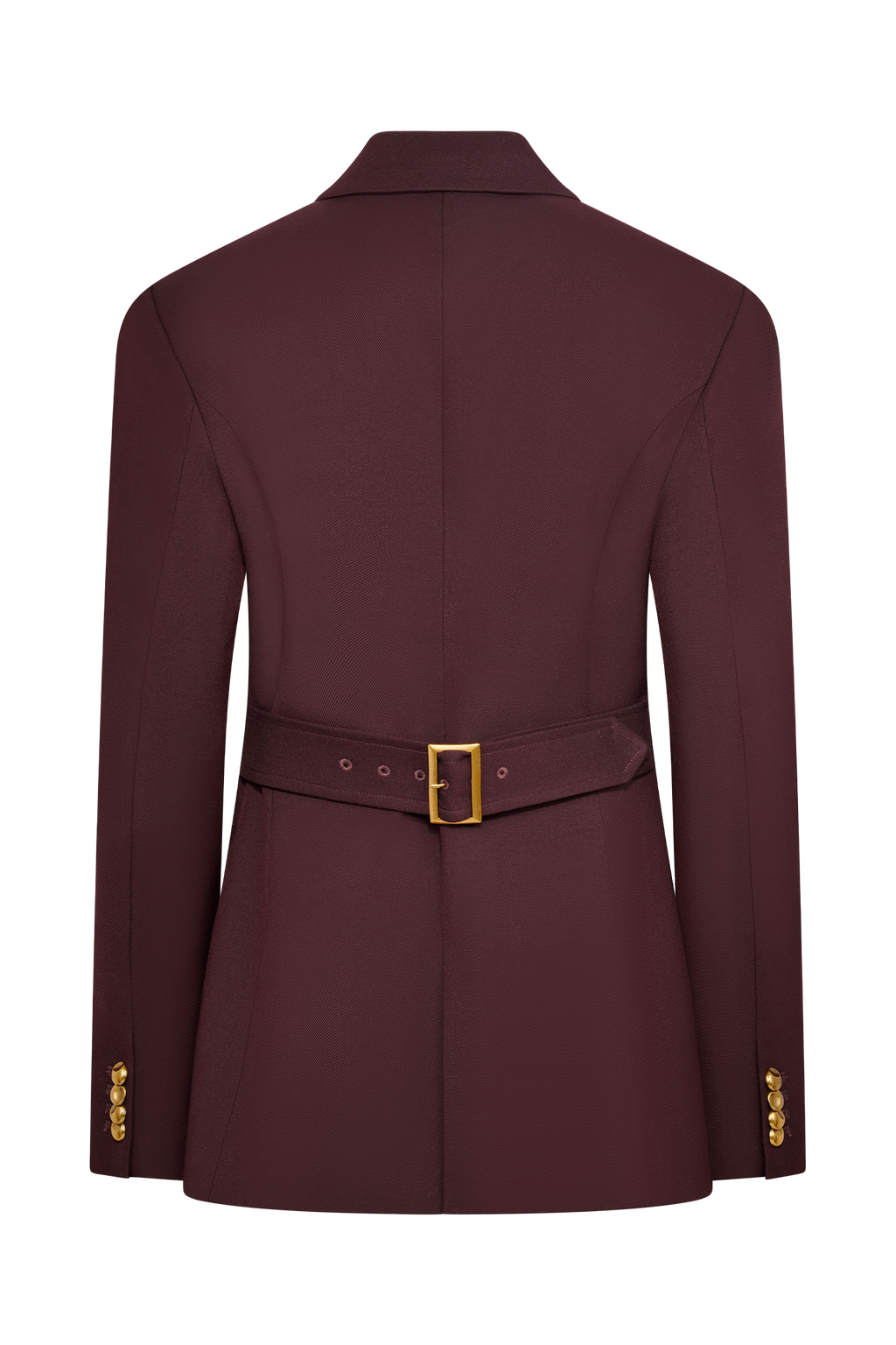 Cinched Blazer - Mahogany