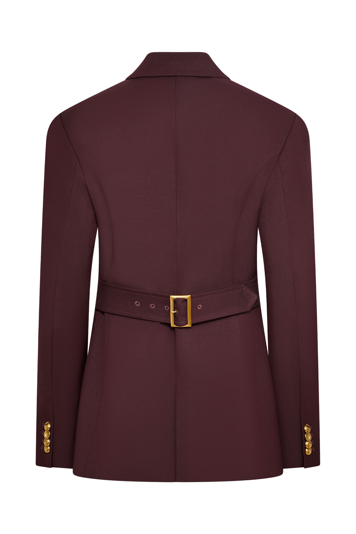 Cinched Blazer - Mahogany