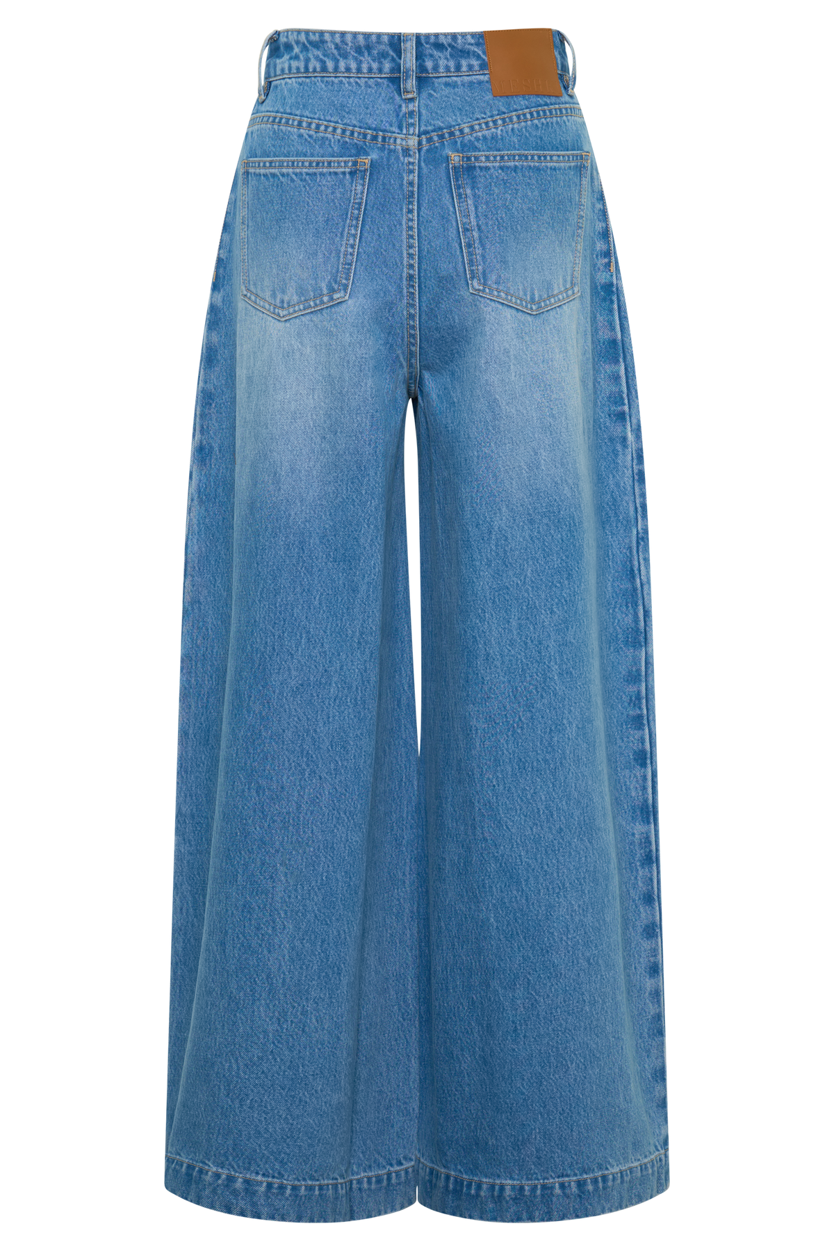 Oversized Jean With Front Pleat - Summer Blue