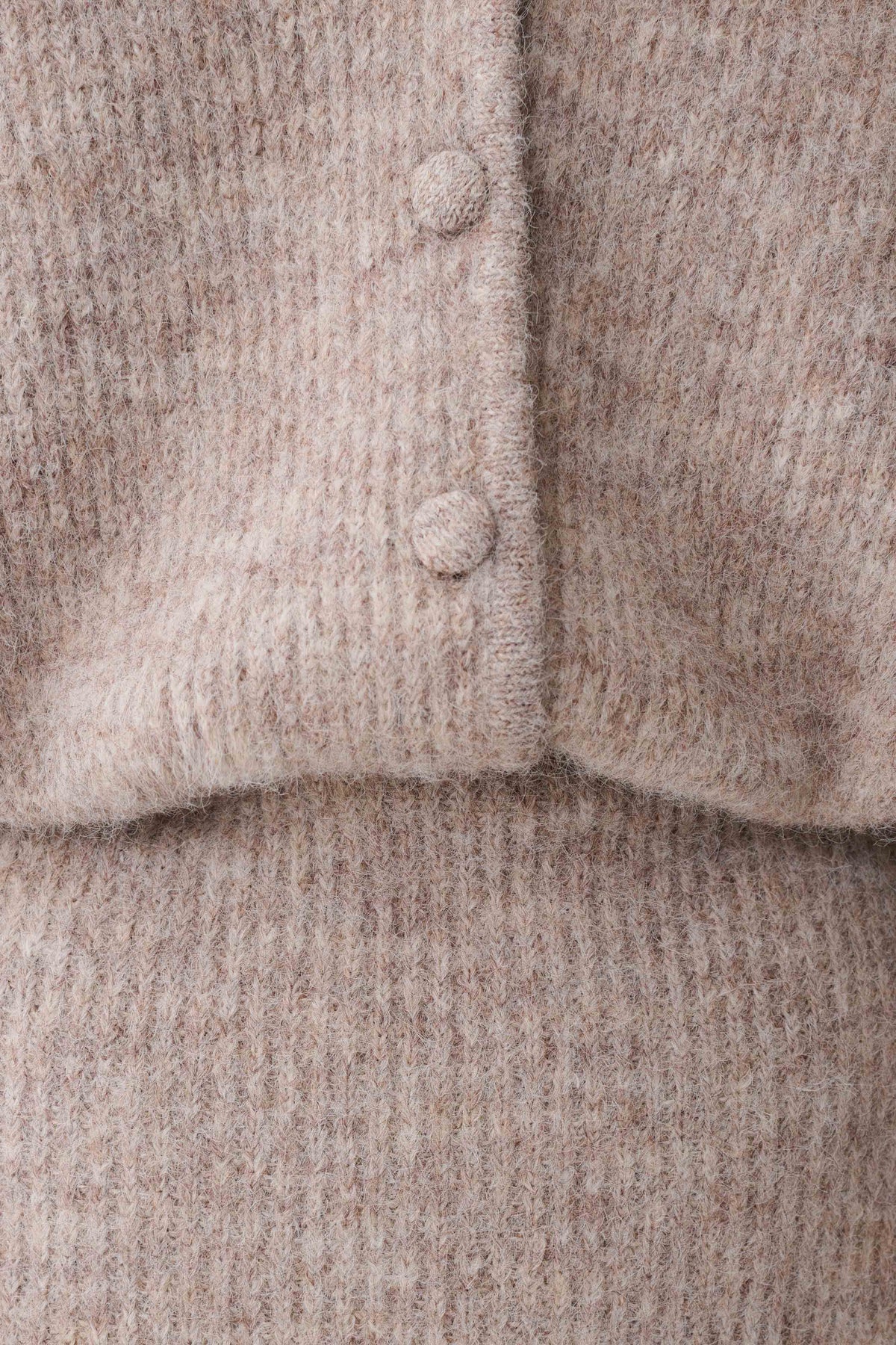 Long Sleeve Midi Knit Dress - Oat Marle