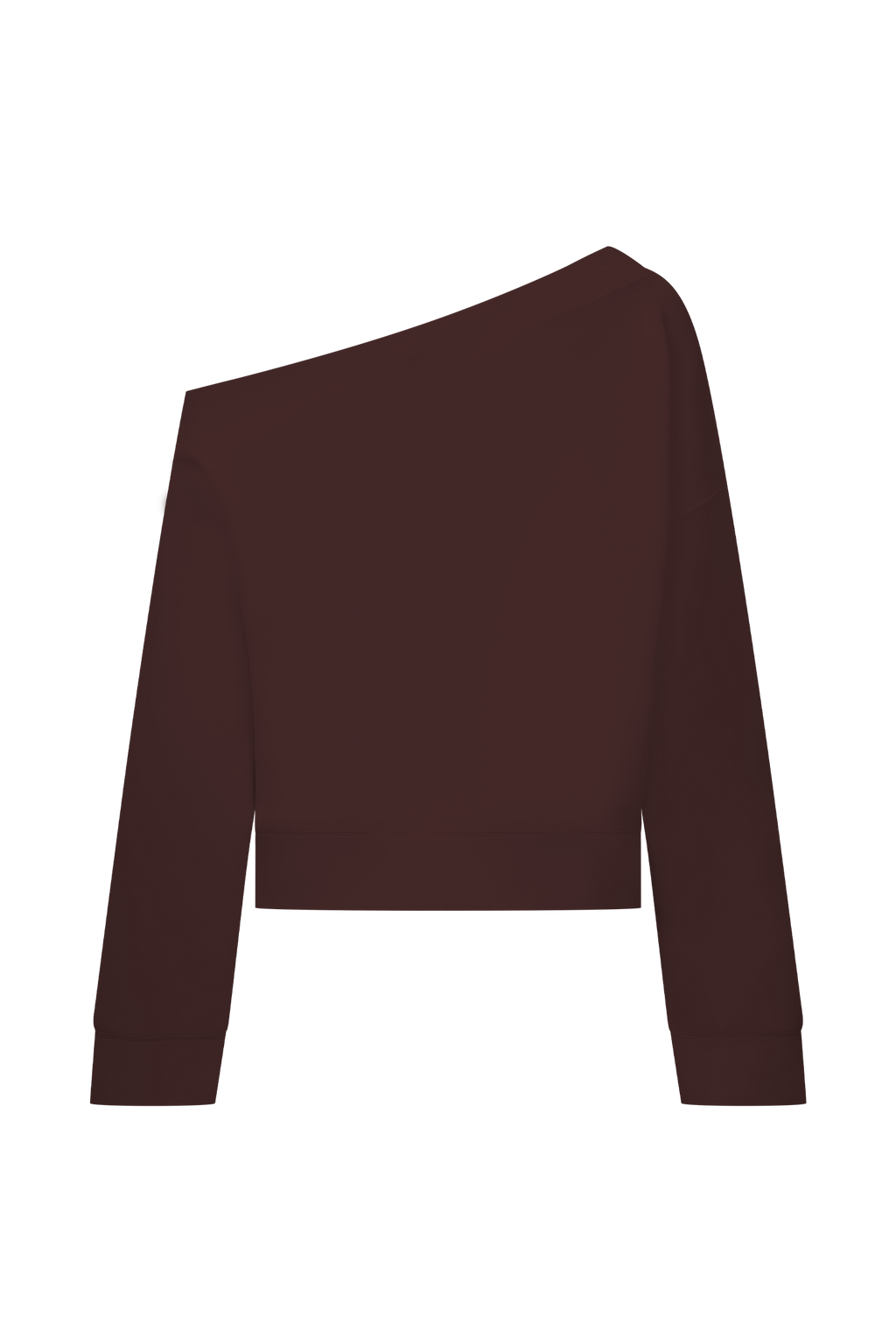 Slouchy Crew Jumper - Chocolate