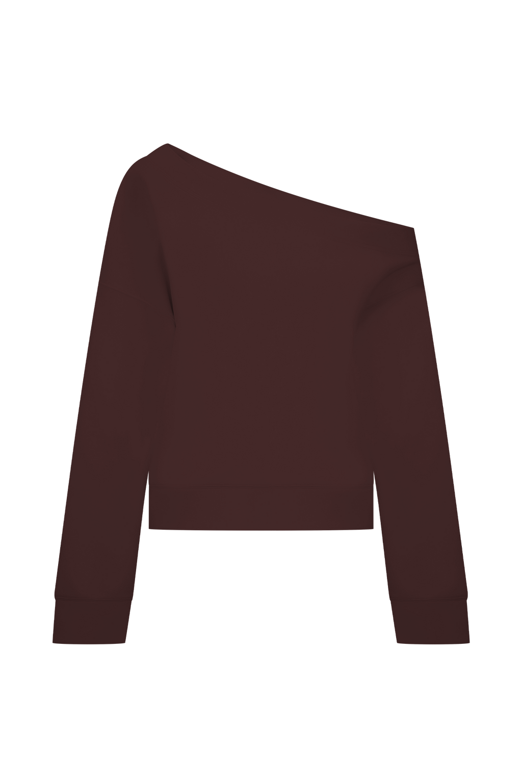 Slouchy Crew Jumper - Chocolate
