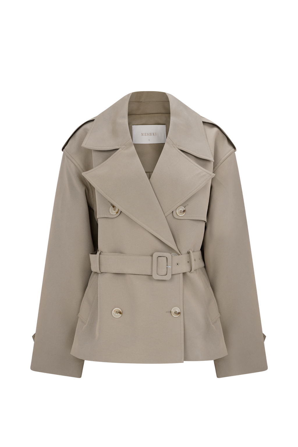 Short Trench Jacket - Pebble