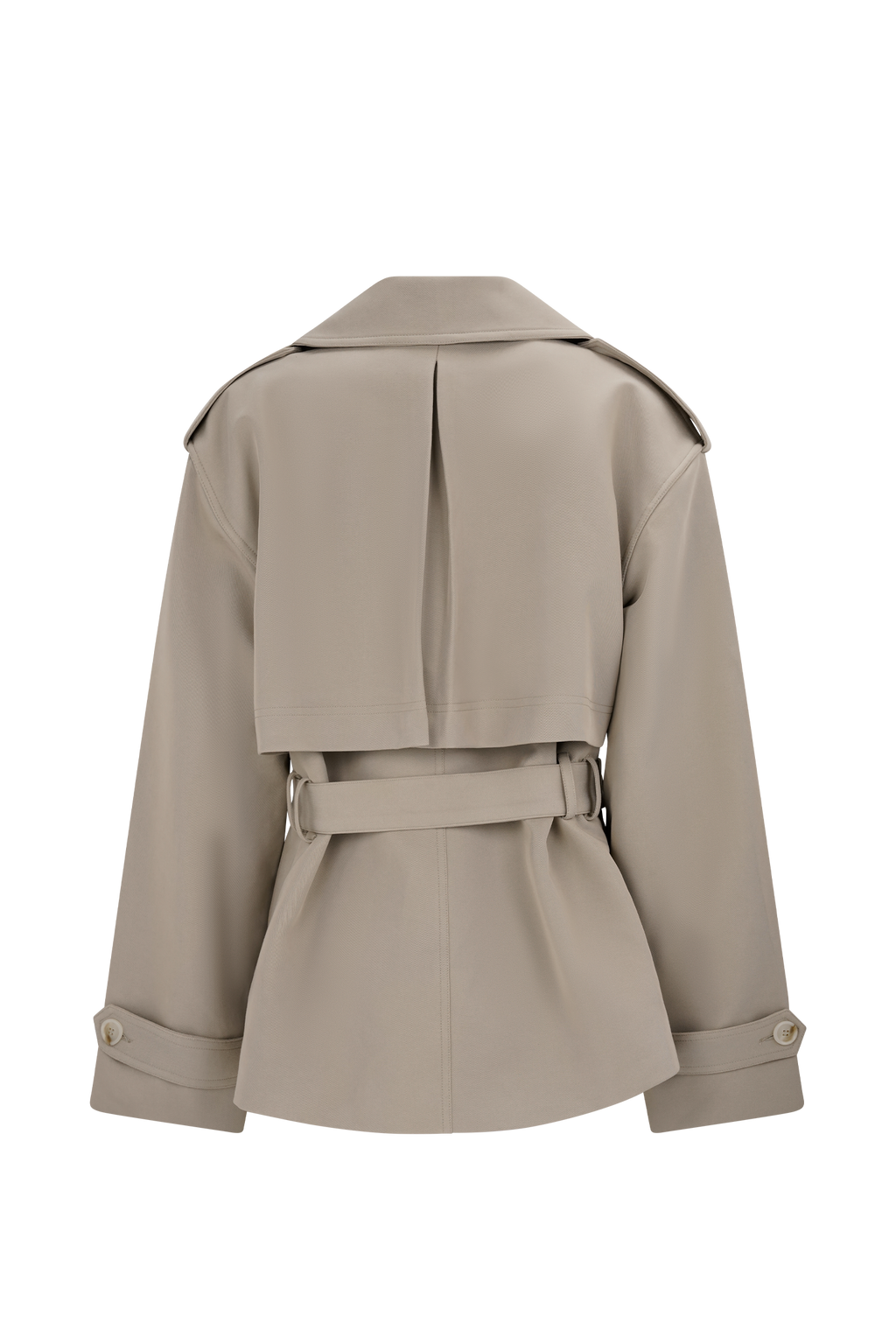 Short Trench Jacket - Pebble