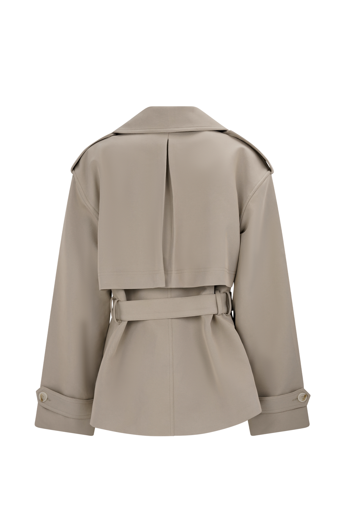 Short Trench Jacket - Pebble