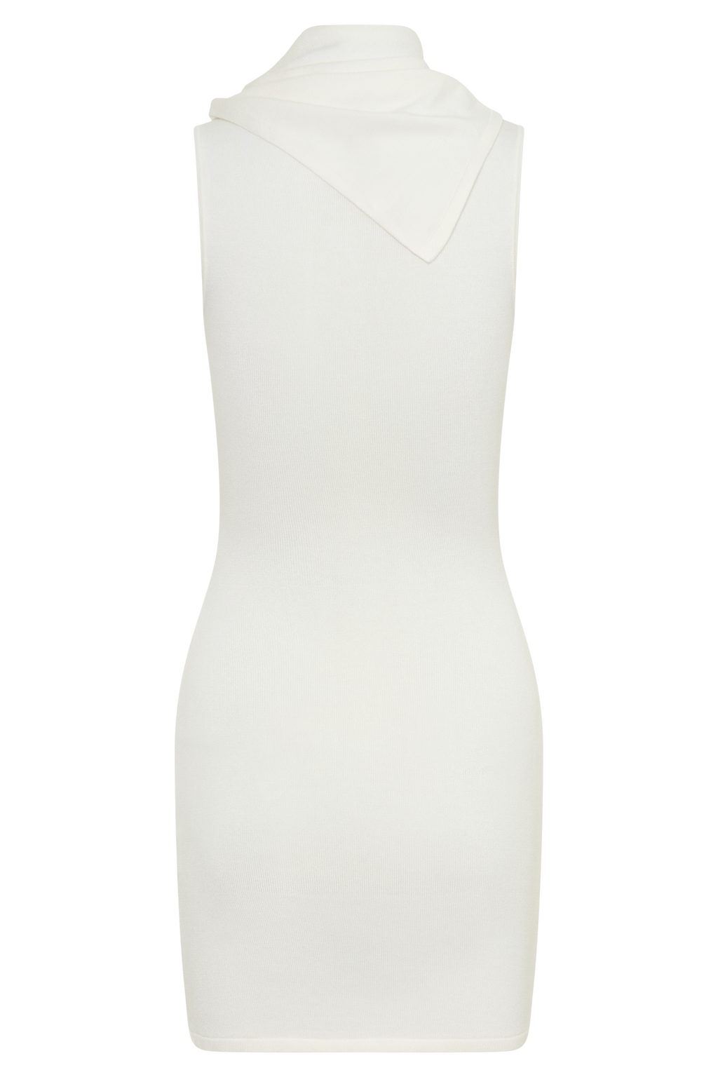 Scarf Knit Mini Dress - Ivory