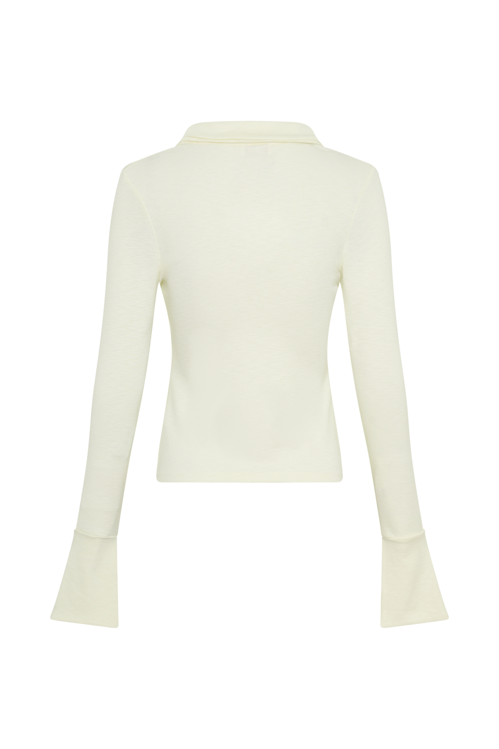Button Down Long Sleeve Top - Ivory