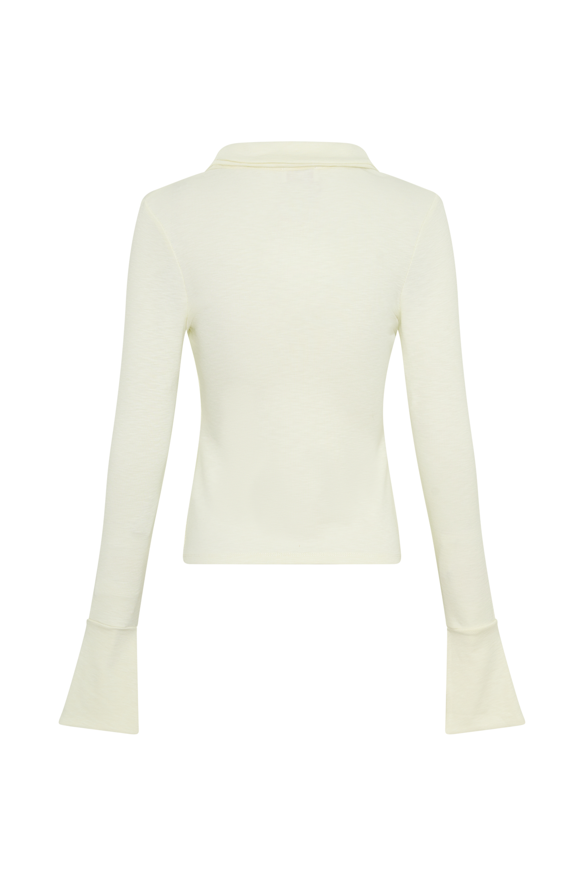 Button Down Long Sleeve Top - Ivory