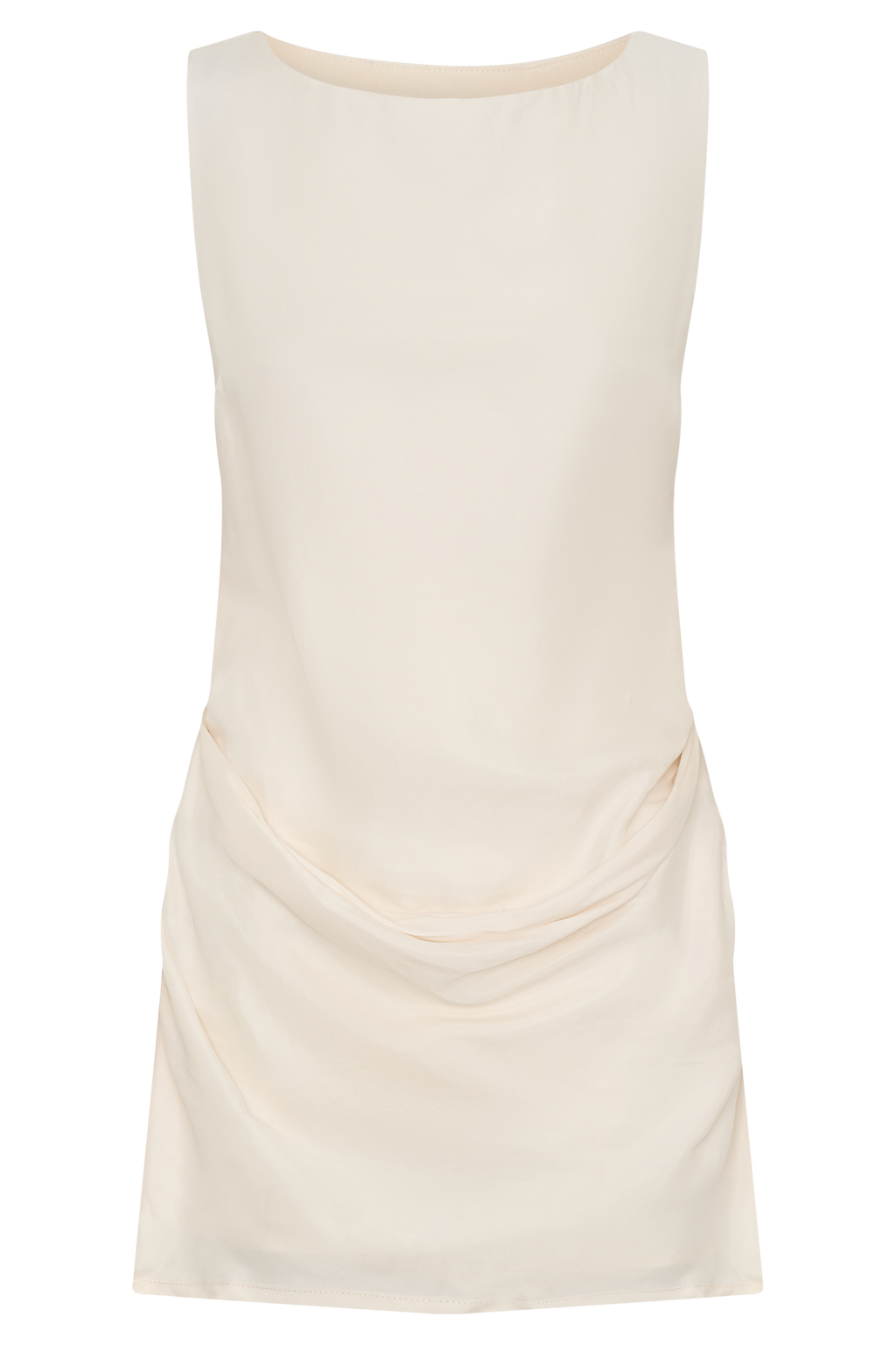 Draped Mini Dress - Ivory
